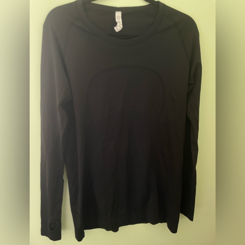 Womens Lululemon Swiftly Long Sleeve Black Size 12